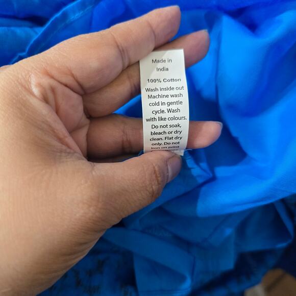 Addison Bay Bluff Cobalt Blue Tie Shoulder Midi Dress Size Small - Picture 7 of 8